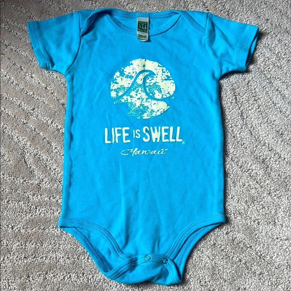 Life is Swell Hawaii souvenir baby onesie